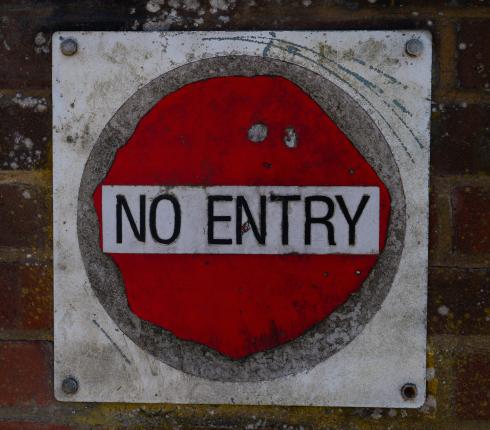 no entry