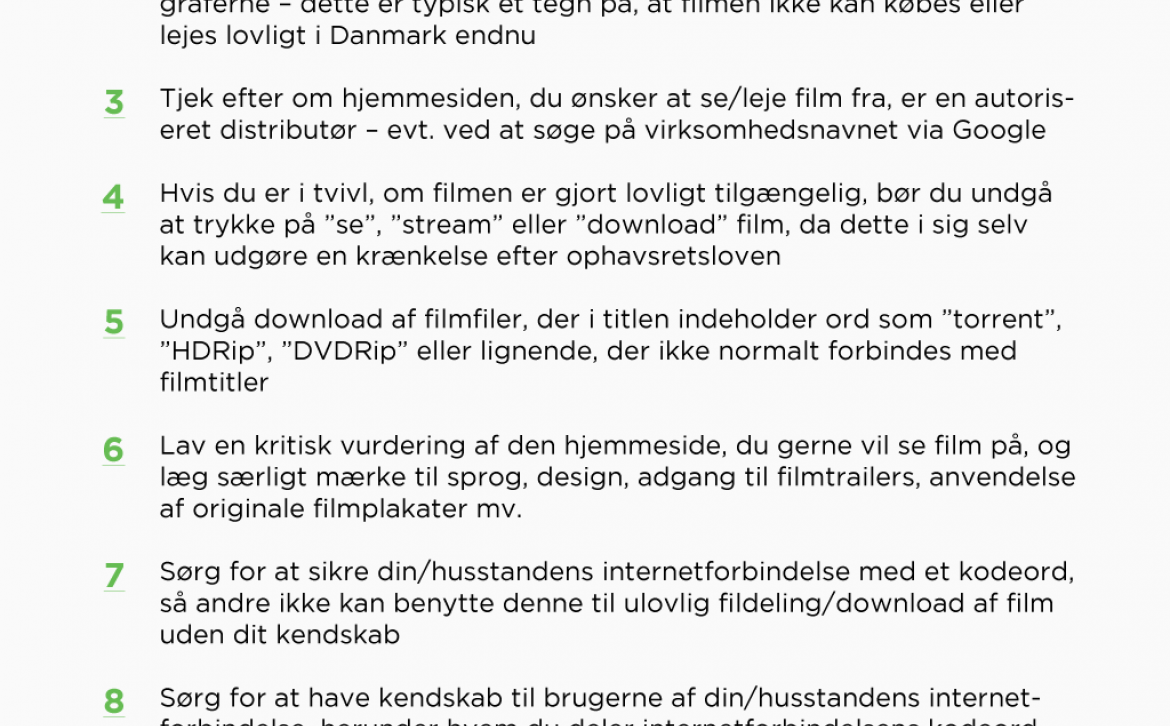 Spørgsmål og svar vedrørende ulovlig fildeling og download